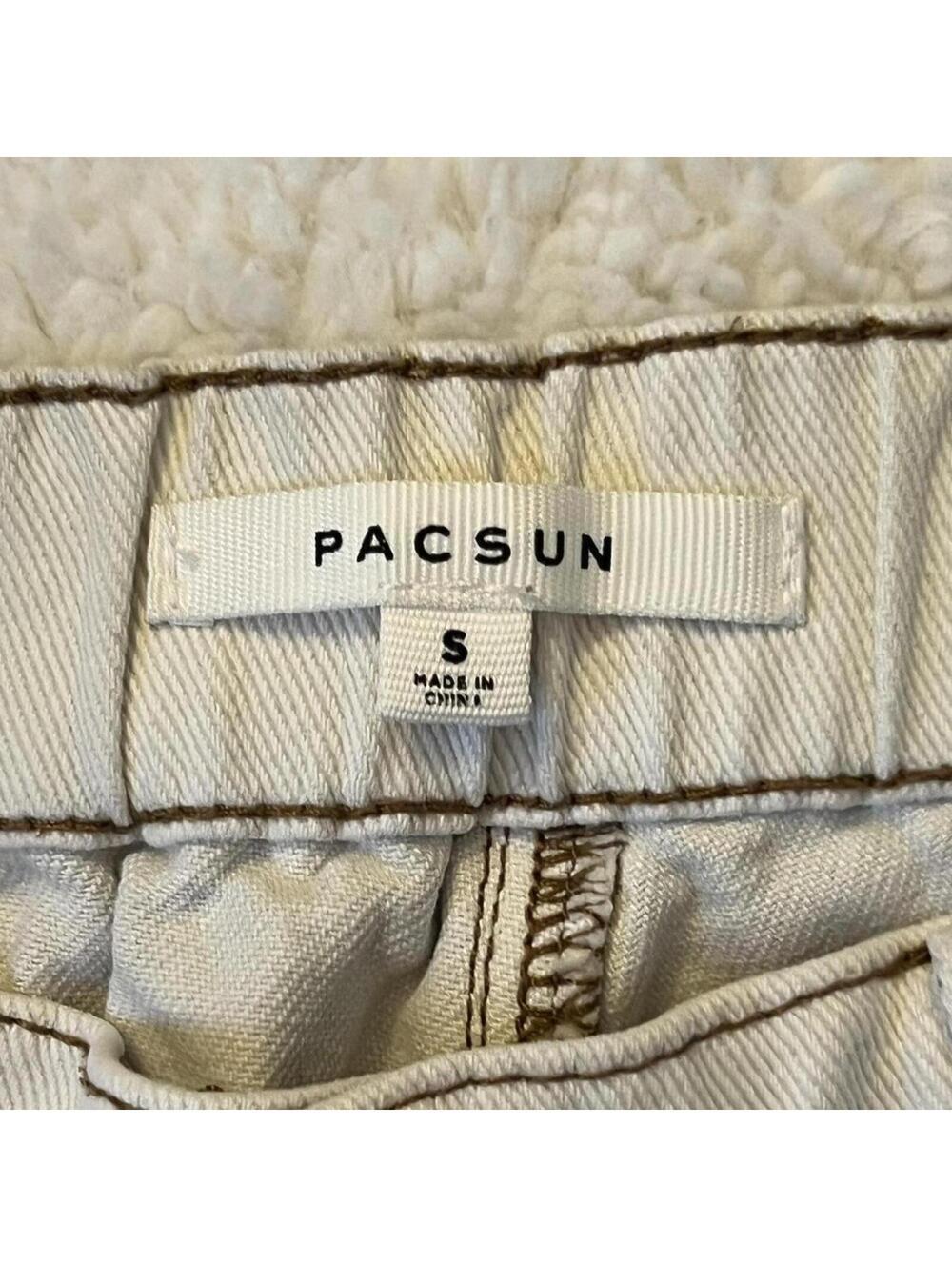 Y2K coastal cowgirl cream boho PacSun denim shorts size small - Picture 5 of 6